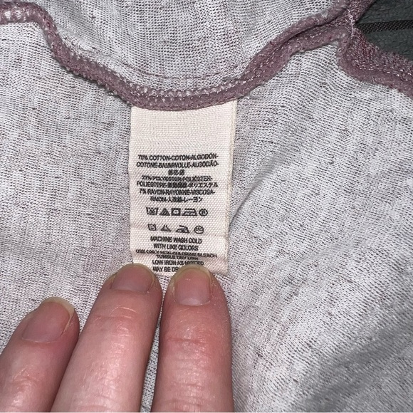 Free People/We the Free Lavender Slouchy Pocket Turtleneck Tunic Top Sz Small - Picture 9 of 10